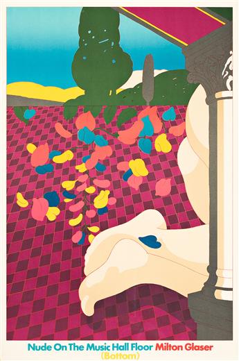 MILTON GLASER (1929-2020). NUDE ON THE MUSIC HALL FLOOR. Two posters. 1978. Each approximately 36x24 inches, 91½x61 cm.